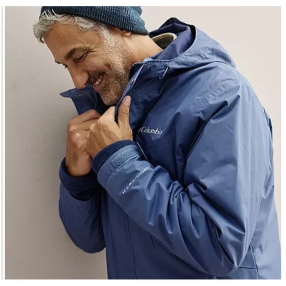 $260 Columbia Tunnel Falls Interchange Dark Mountain Blue Coat Jacket Medium M - Picture 13 of 16